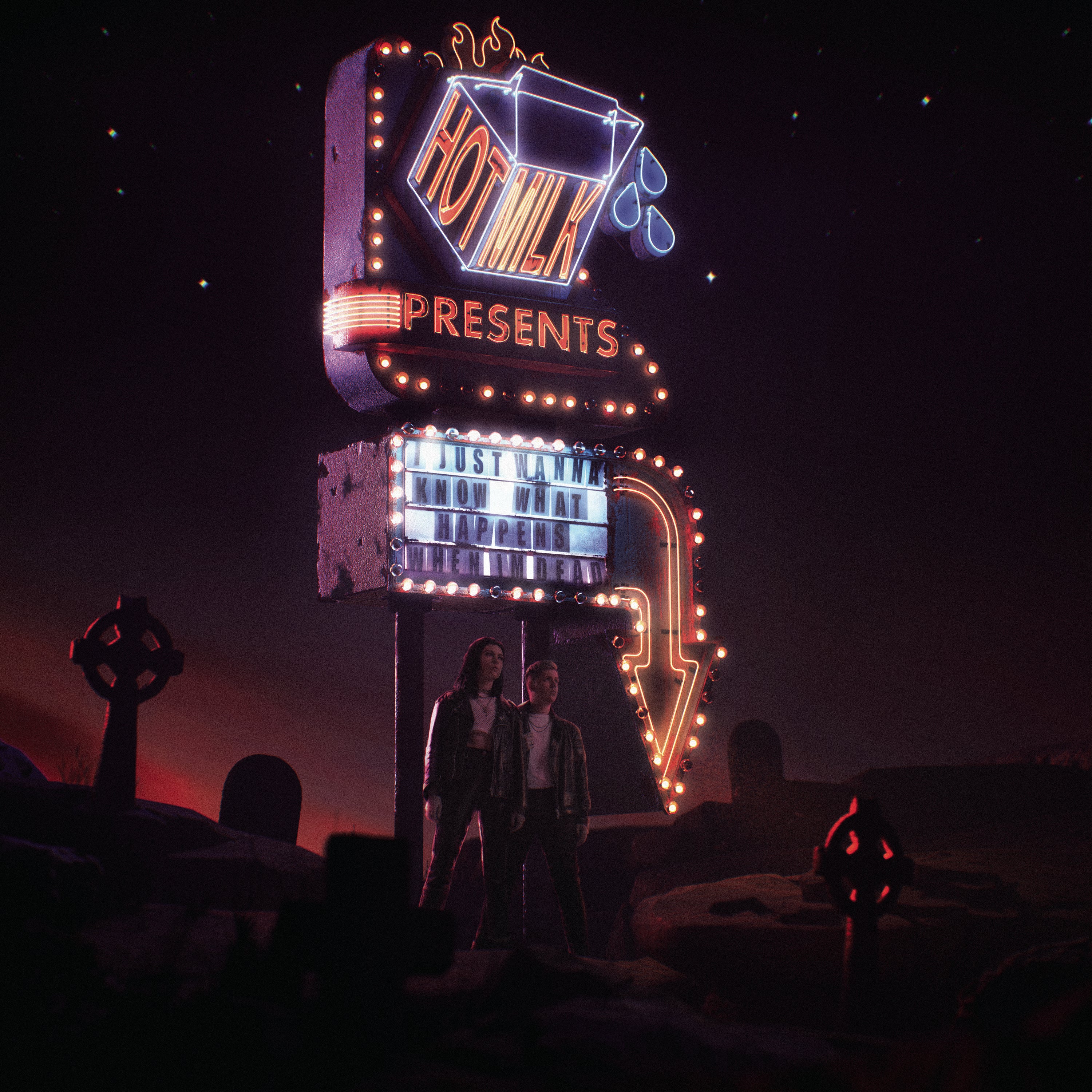 Image of Artwork for Hot Milk's I JUST WANNA KNOW WHAT HAPPENS WHEN I'M DEAD - EP (CD)