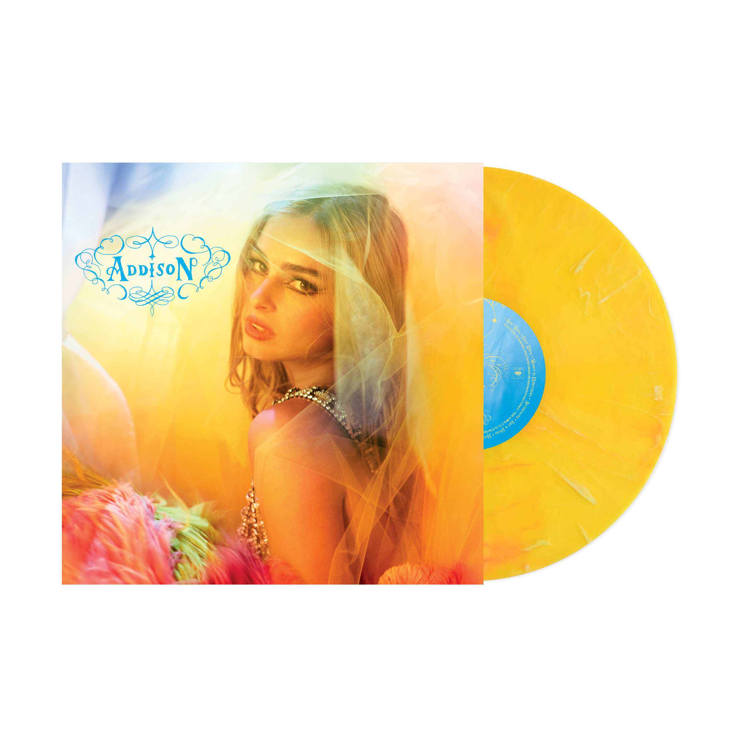 Addison Rae - Yellow Marble Addison Vinyl