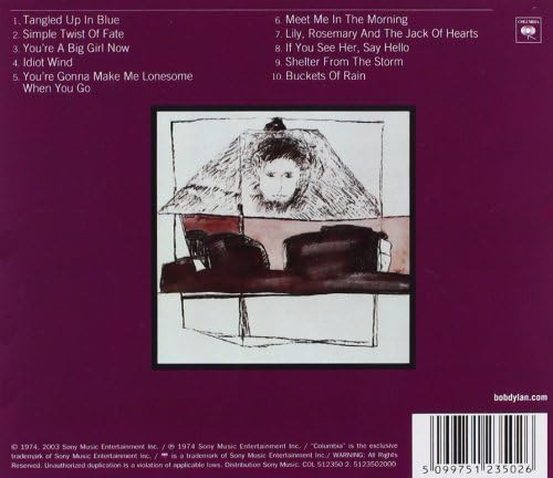 Image of Artwork for Bob Dylan's Blood On The Tracks (CD)