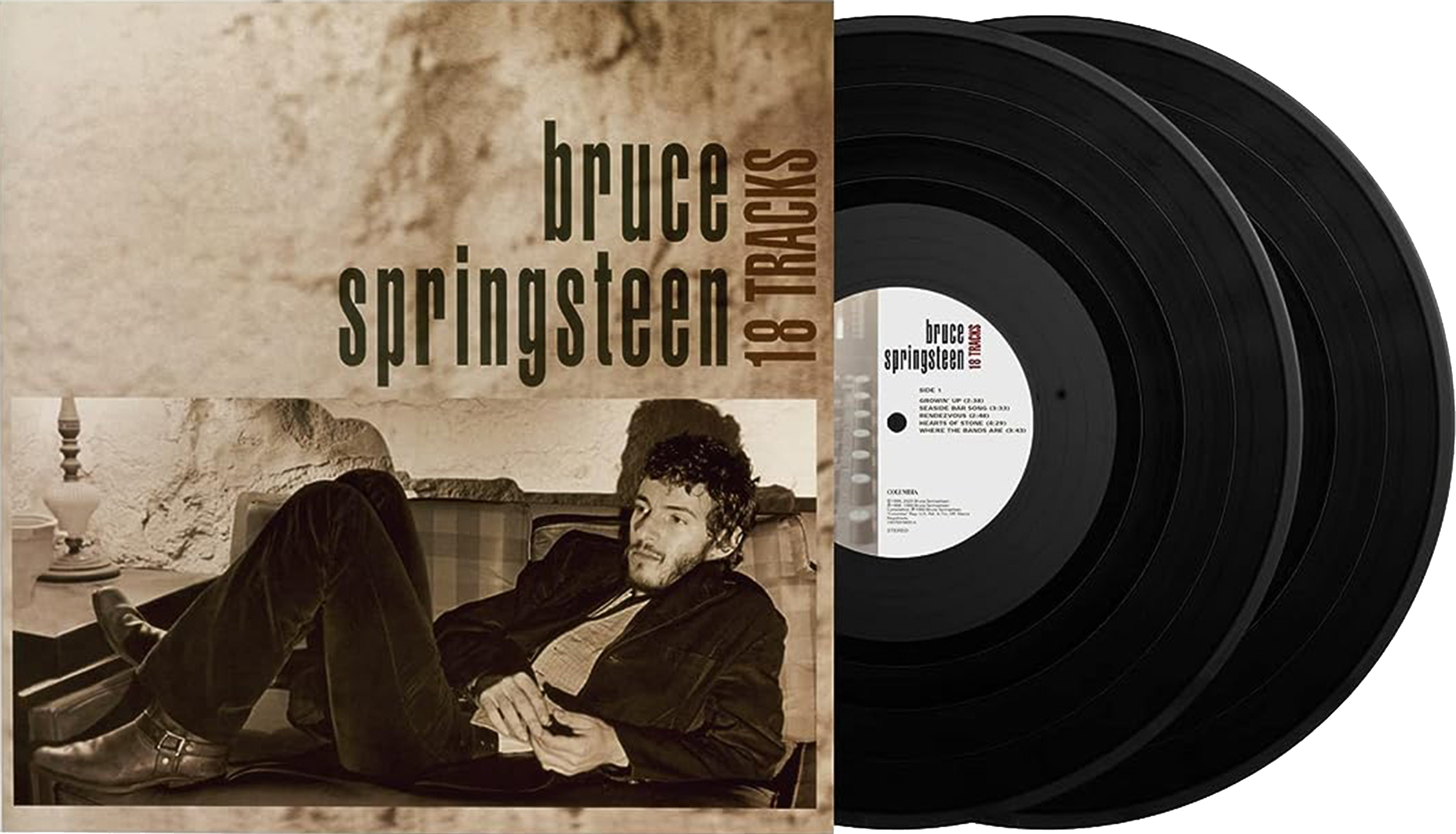 Image of Artwork for Bruce Springsteen's 18 Tracks (2LP)