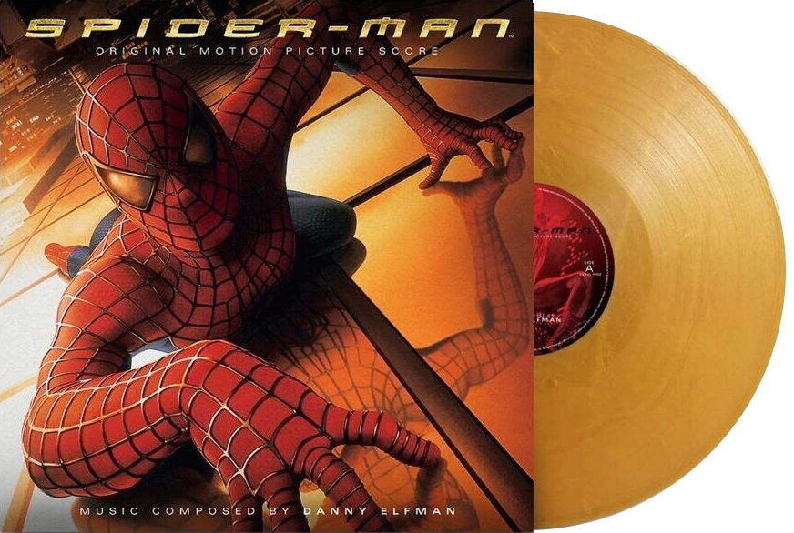 Image of Artwork for Danny Elfman's Spider-Man - Original Motion Picture Score (Gold LP)