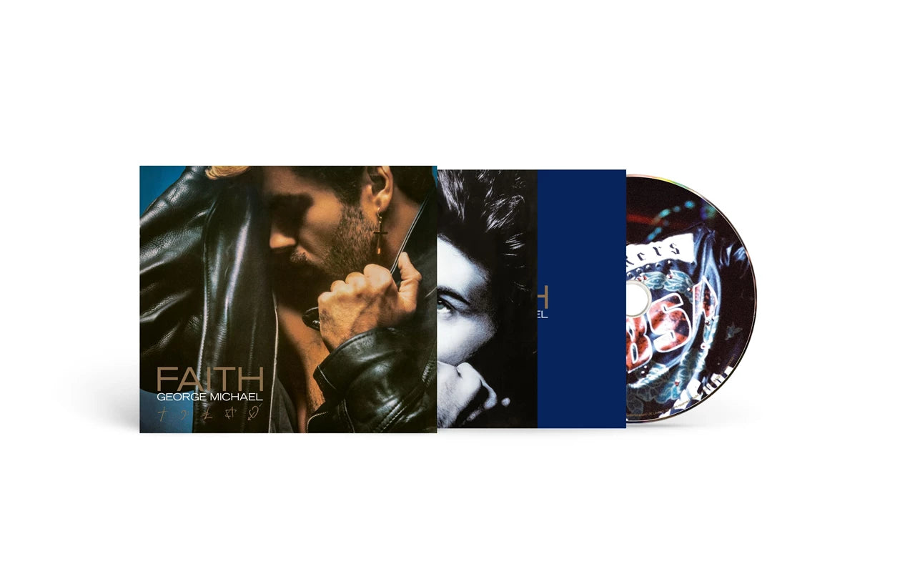 Image of Vinyl record with 'Faith' by George Michael on front.