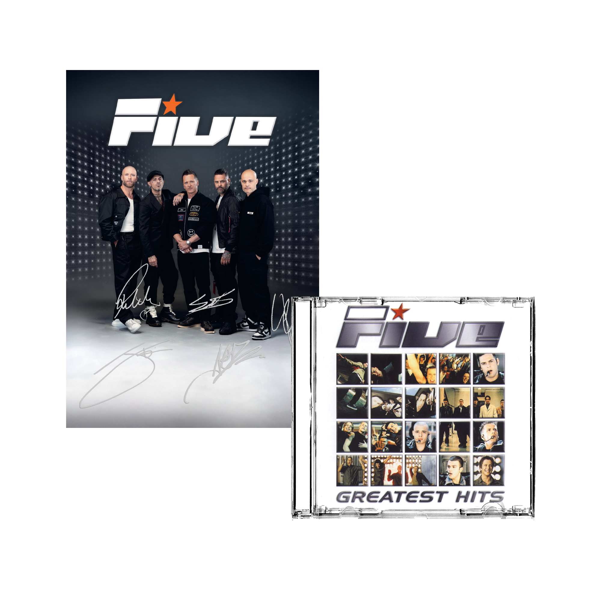 Five (Greatest Hits) CD + Signed Art Card – On Repeat