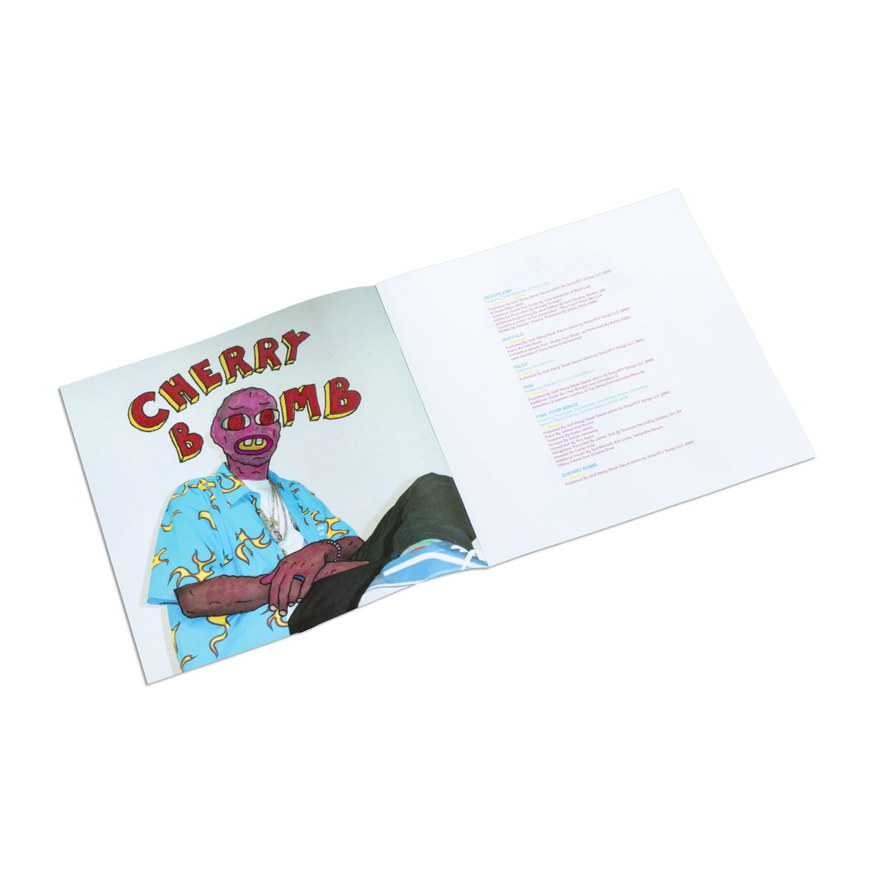 Front view of Tyler The Creator - Cherry Bomb vinyl insert