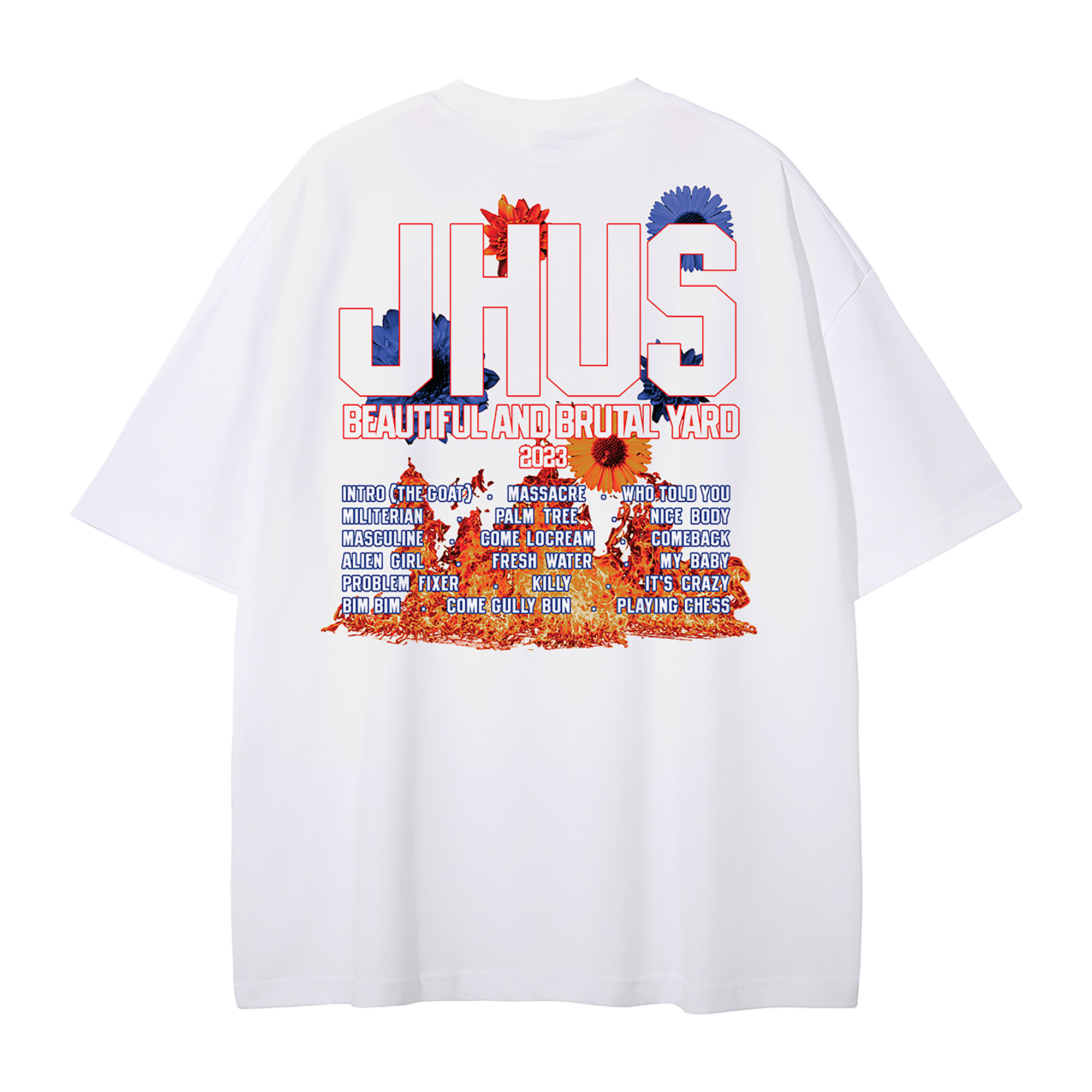 Image of B.A.B.Y Floral Tee White