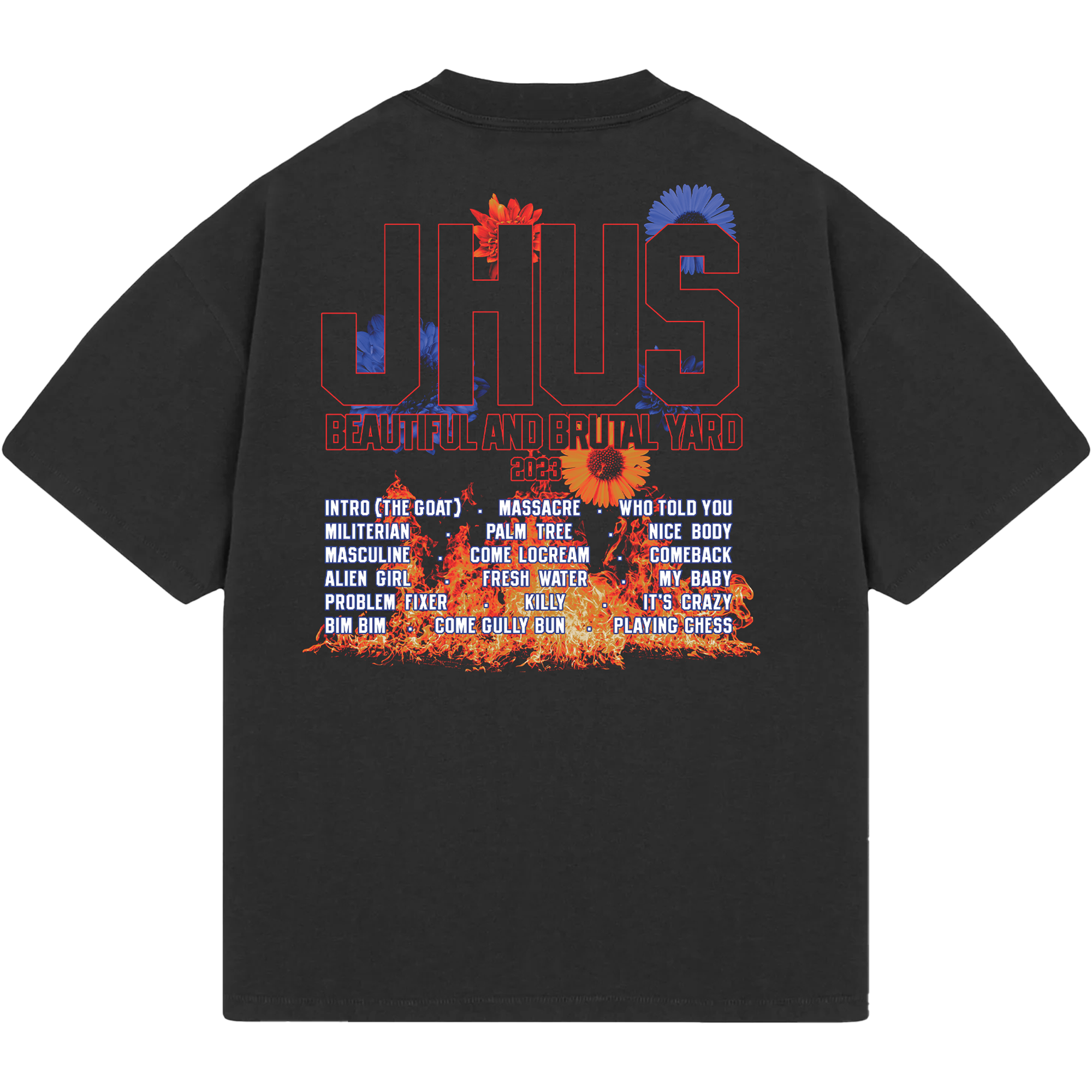 Image of B.A.B.Y Floral Tee Black