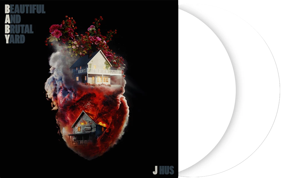 Image of Artwork for J Hus's Beautiful And Brutal Yard (2 x White Vinyl)
