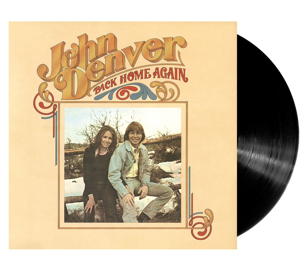 Image of Artwork for John Denver's Back Home Again (LP)