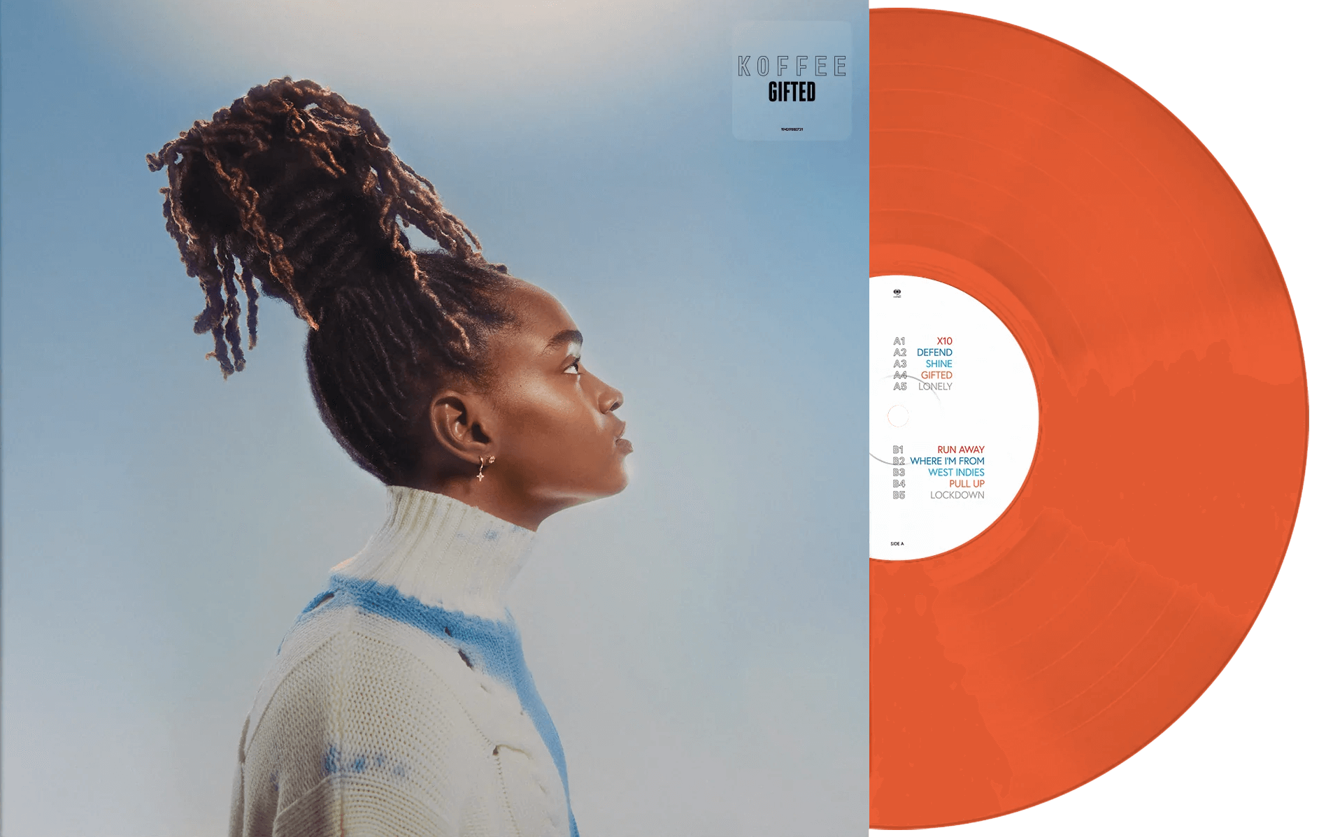 Image of Artwork for Koffee's Gifted (Orange LP)