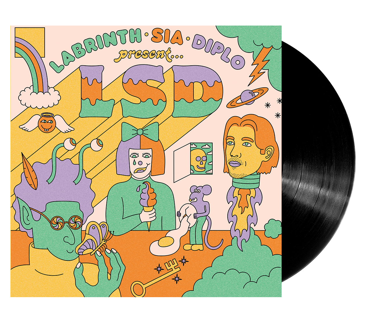 Image of Artwork for LSD's LABRINTH, SIA & DIPLO PRESENT... LSD (5th Anniversary Edition) (LP)