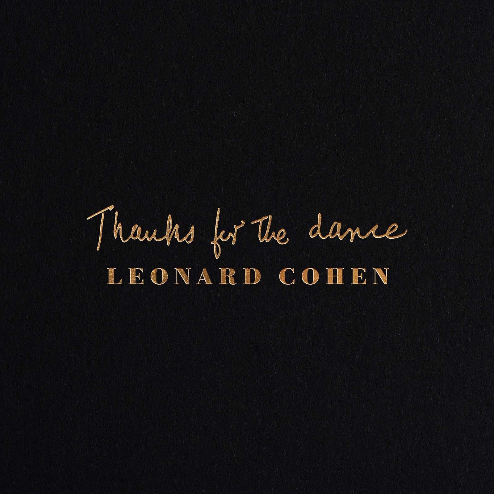 Image of Artwork for Leonard Cohen's Thanks for the Dance (CD)
