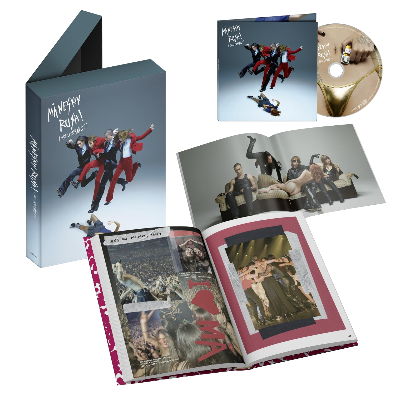 Image of Artwork for Måneskin's RUSH! (ARE U COMING?) (Accessory + CD Boxset)