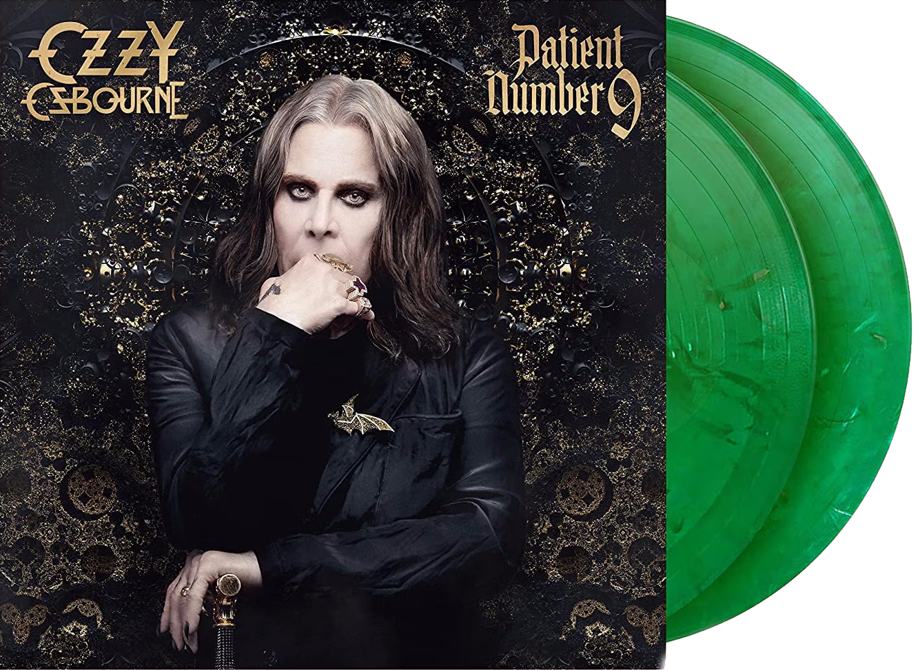 Image of Artwork for Ozzy Osbourne's Patient Number 9 (Green Marble LP)