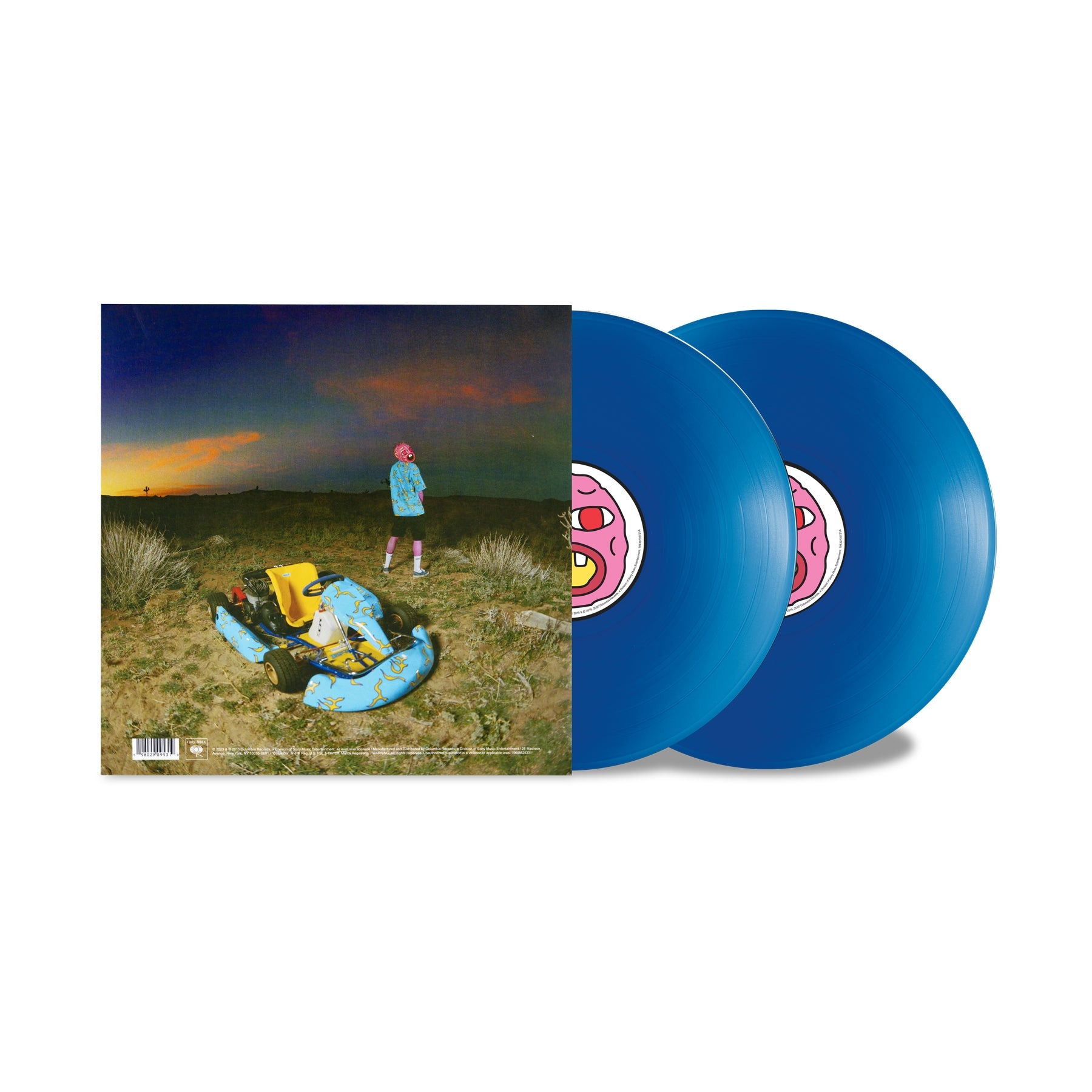 Image of Back view of Tyler The Creator - Cherry Bomb Double Blue Vinyl LP
