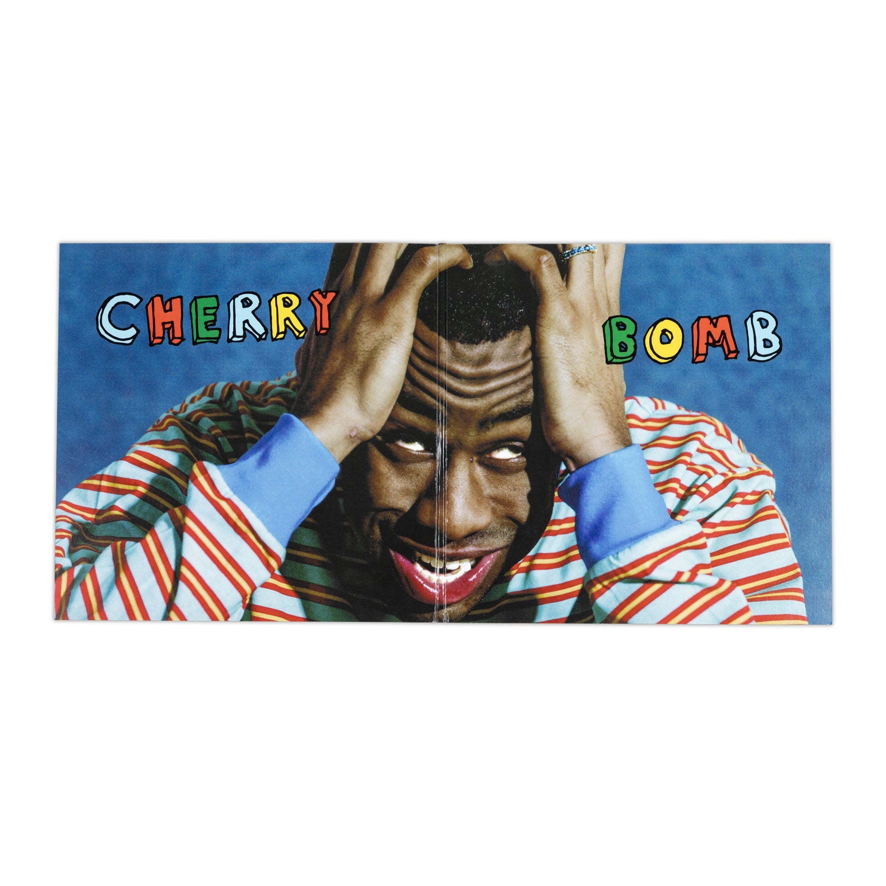 Front view of Tyler The Creator - Cherry Bomb open vinyl packaging
