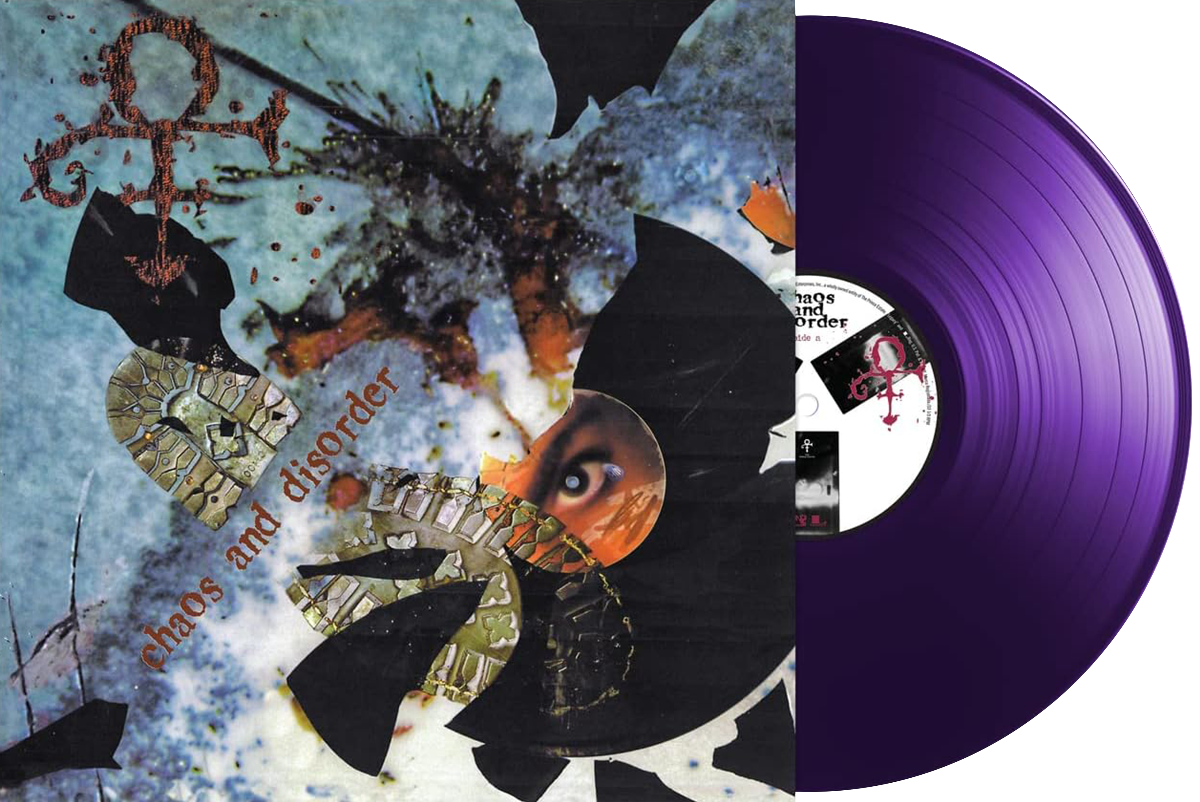 Image of Artwork for Prince's Chaos and Disorder (Purple LP)
