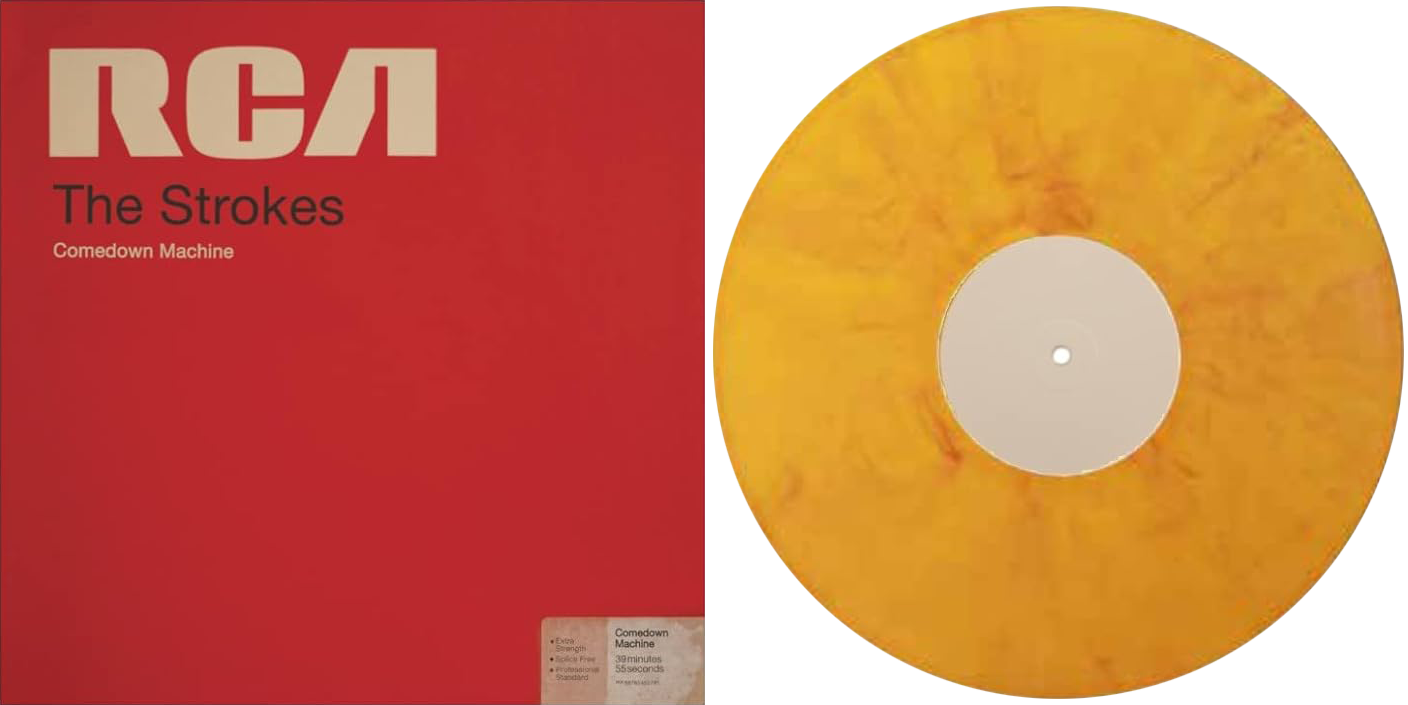 Image of Artwork for The Strokes's Comedown Machine (Orange Marbled LP)
