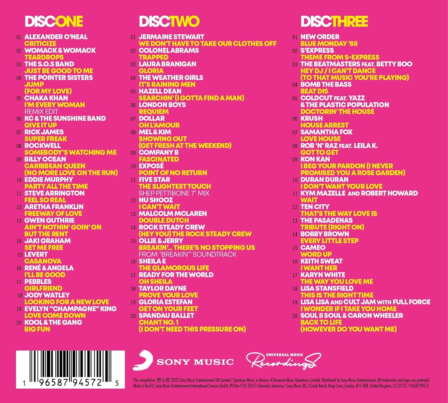 Artwork for Various's The Hits Album - 80s Dance (3CD)