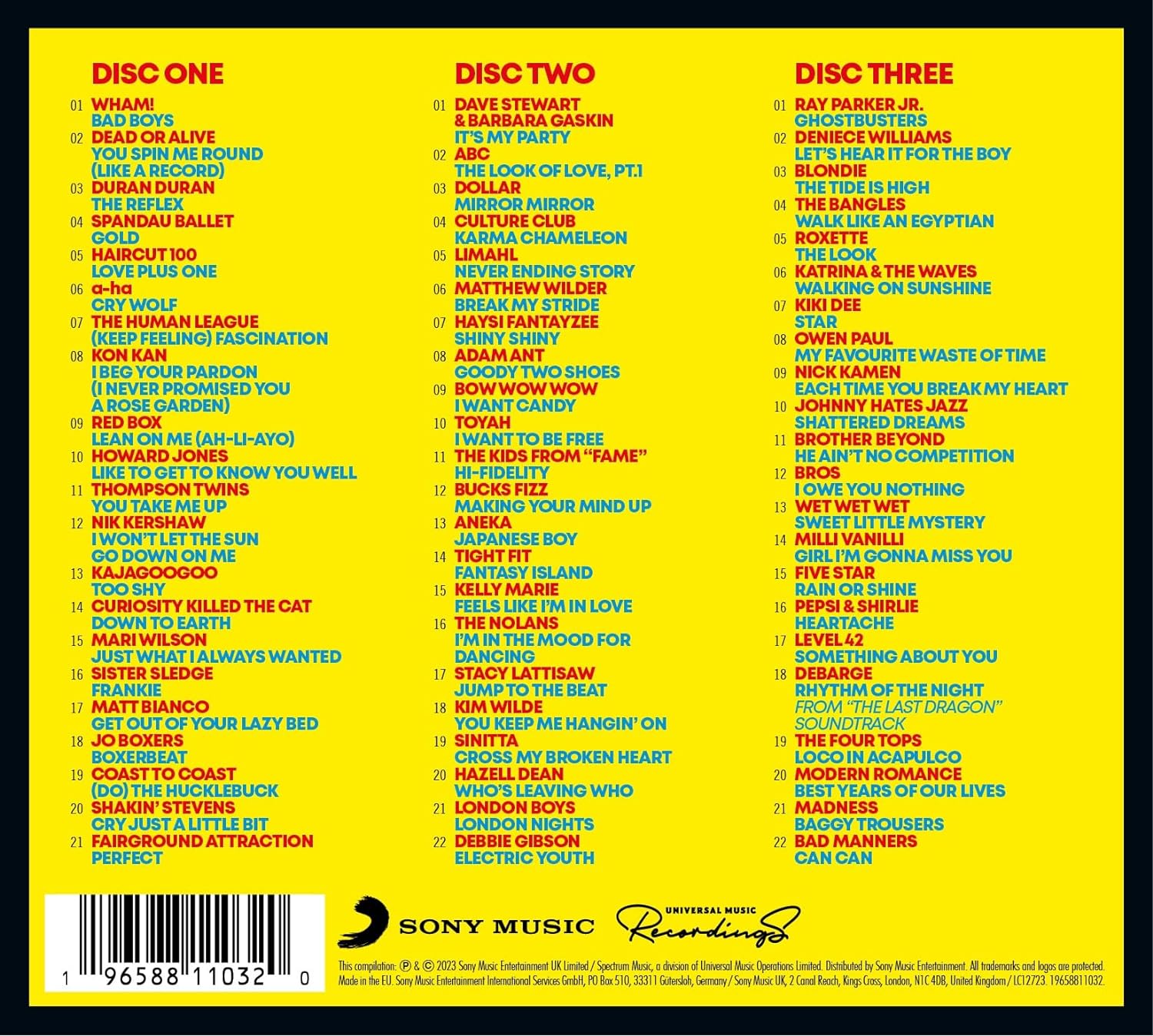 Image of Artwork for Various's The Hits Album - The 80's Pure Pop Album (3CD)