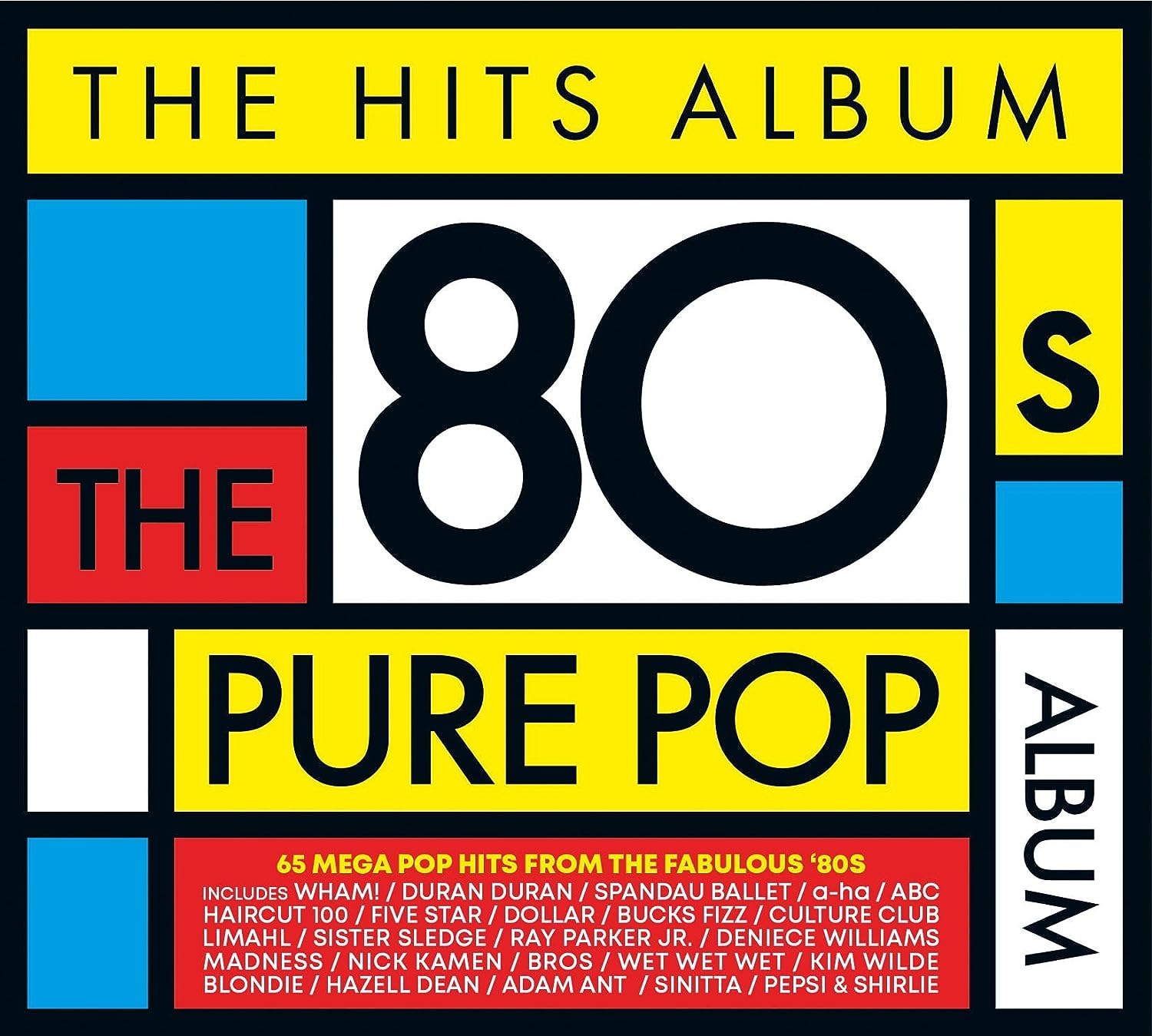 Image of Artwork for Various's The Hits Album - The 80's Pure Pop Album (3CD)
