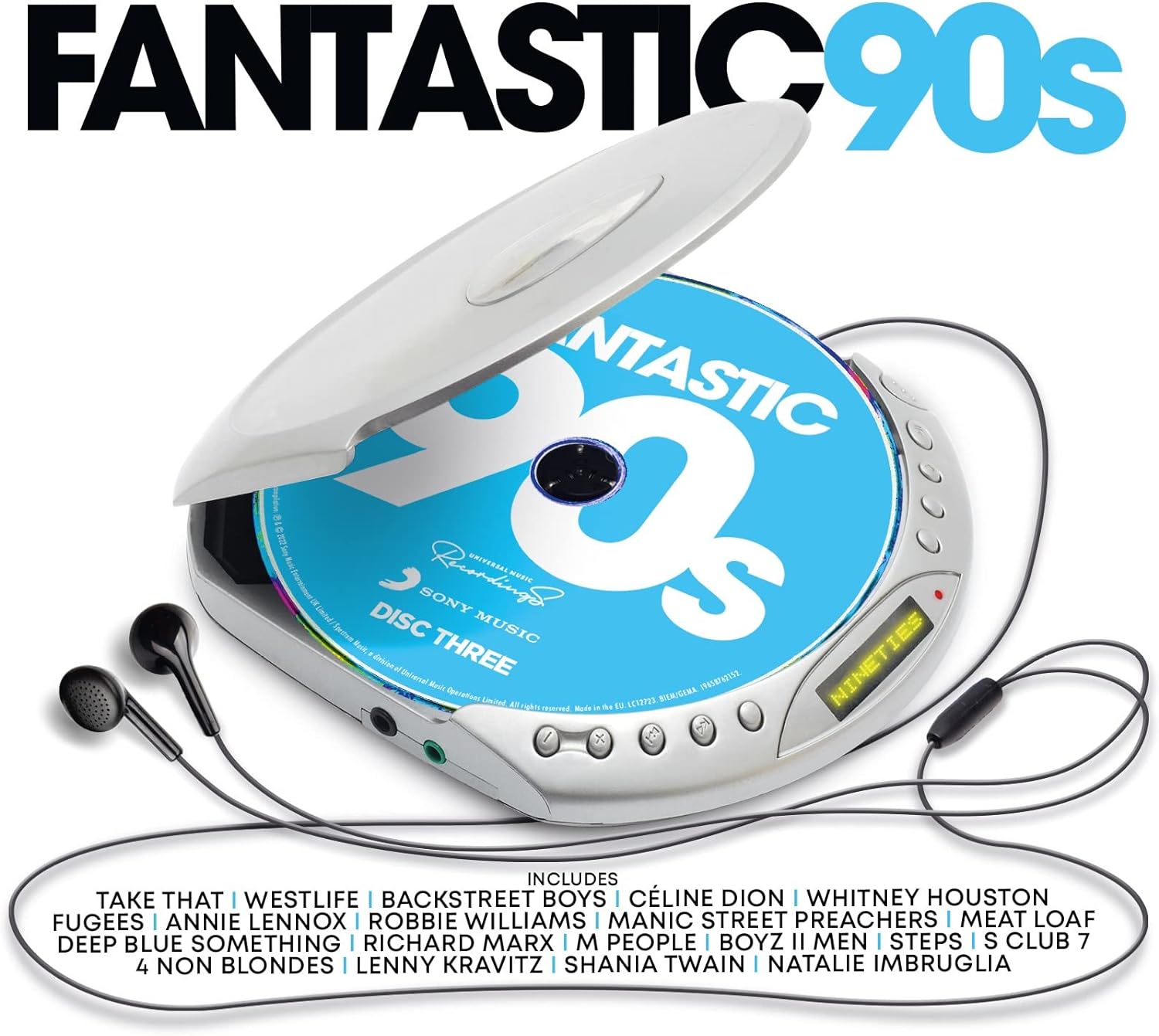 Image of Artwork for Various's Fantastic 90s (3CD)