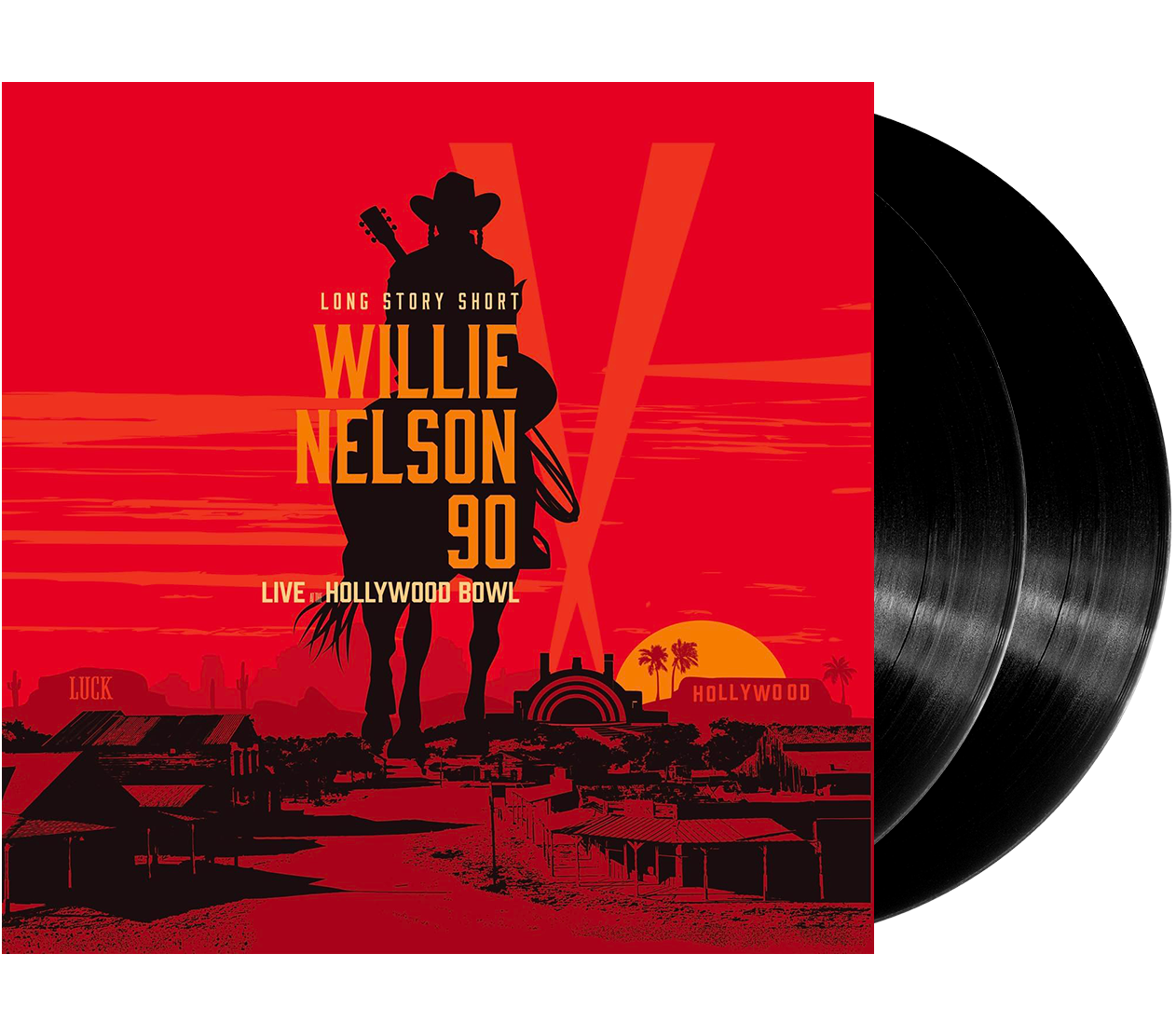 Image of Artwork for Willie Nelson, Various's Long Story Short: Willie Nelson 90: Live At The Hollywood Bowl Vol. 1 (2LP)