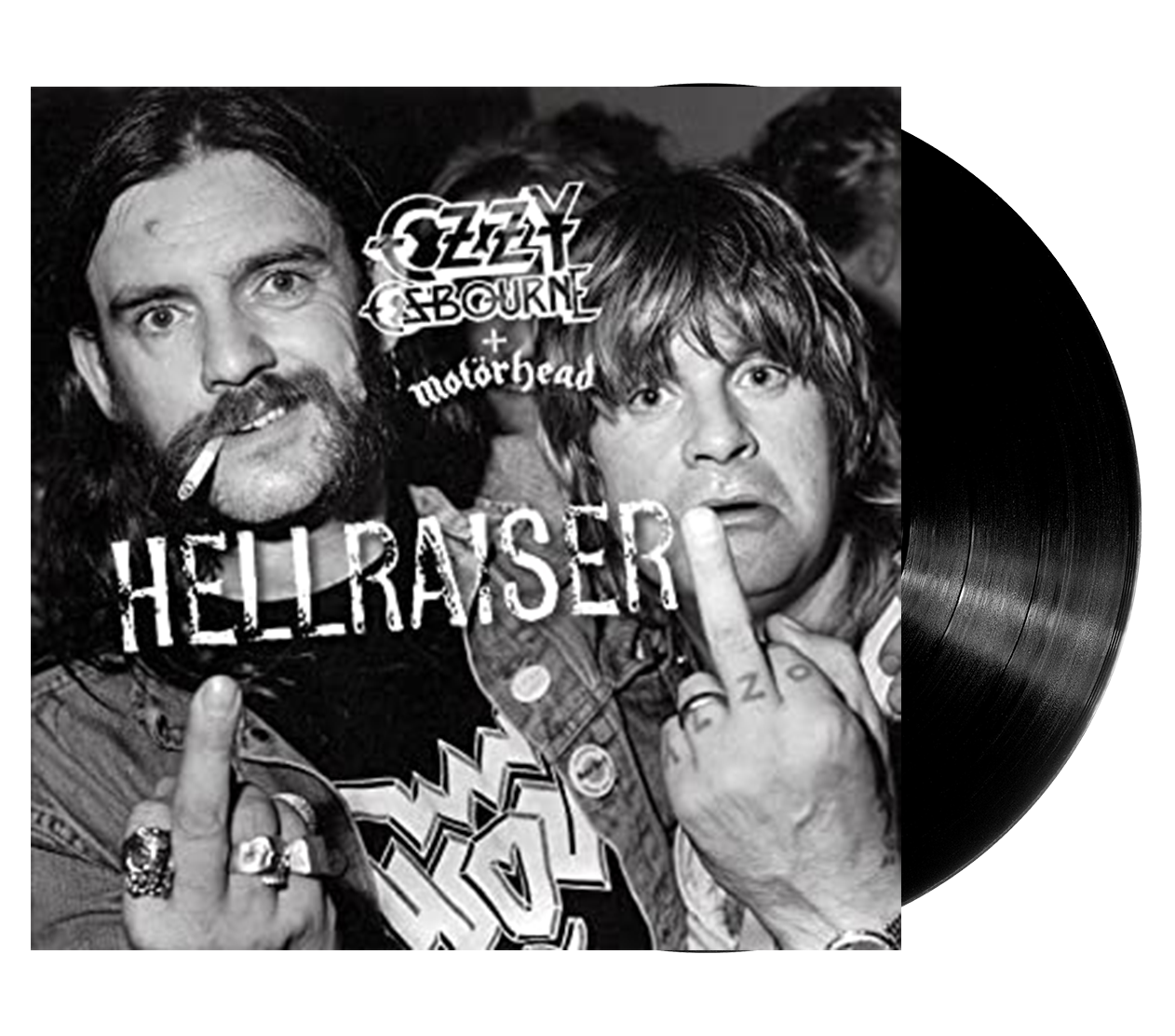 Image of Artwork for Ozzy Osbourne + Motörhead's Hellraiser (LP)
