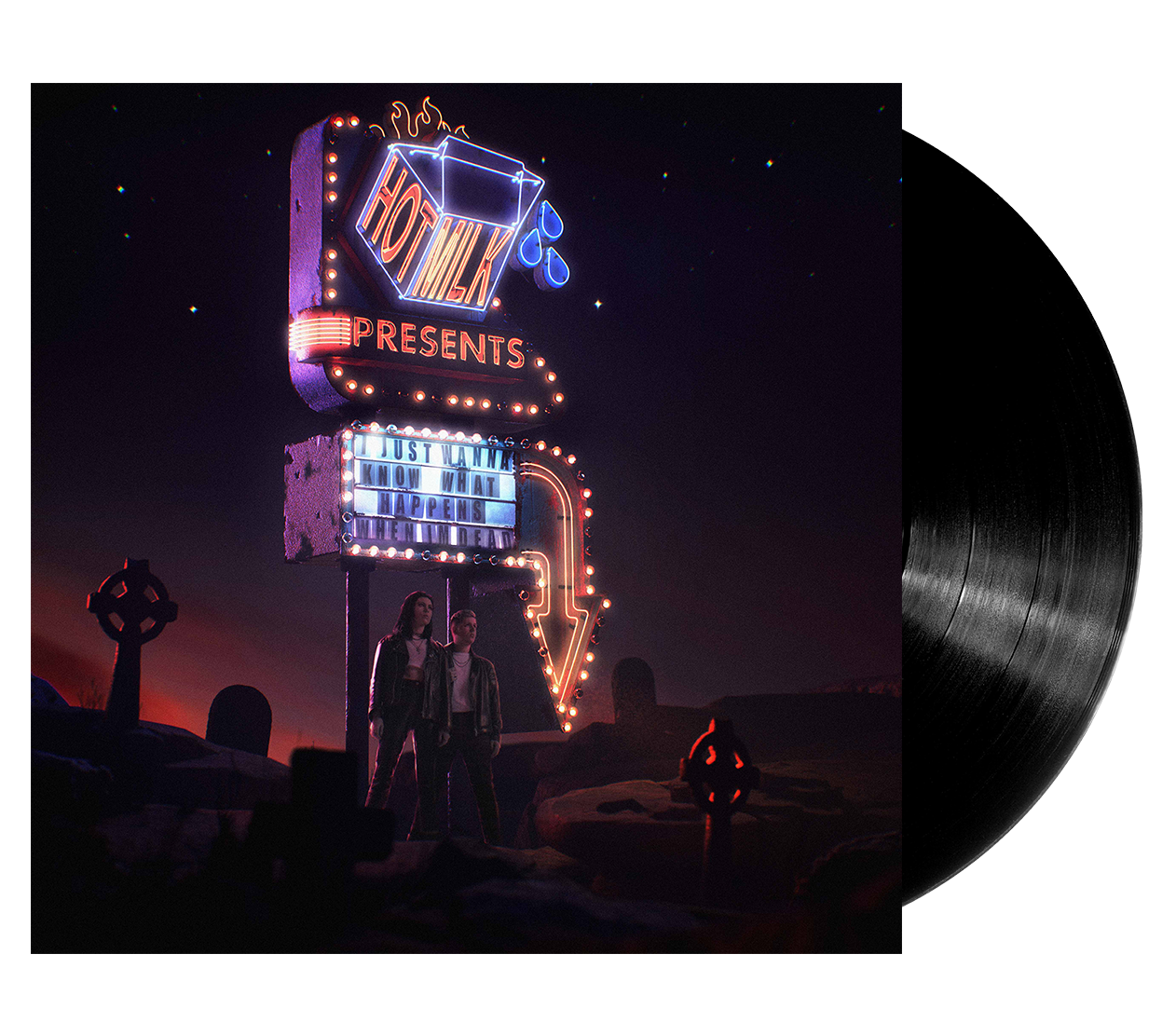 Image of Artwork for Hot Milk's I JUST WANNA KNOW WHAT HAPPENS WHEN I'M DEAD (LP)